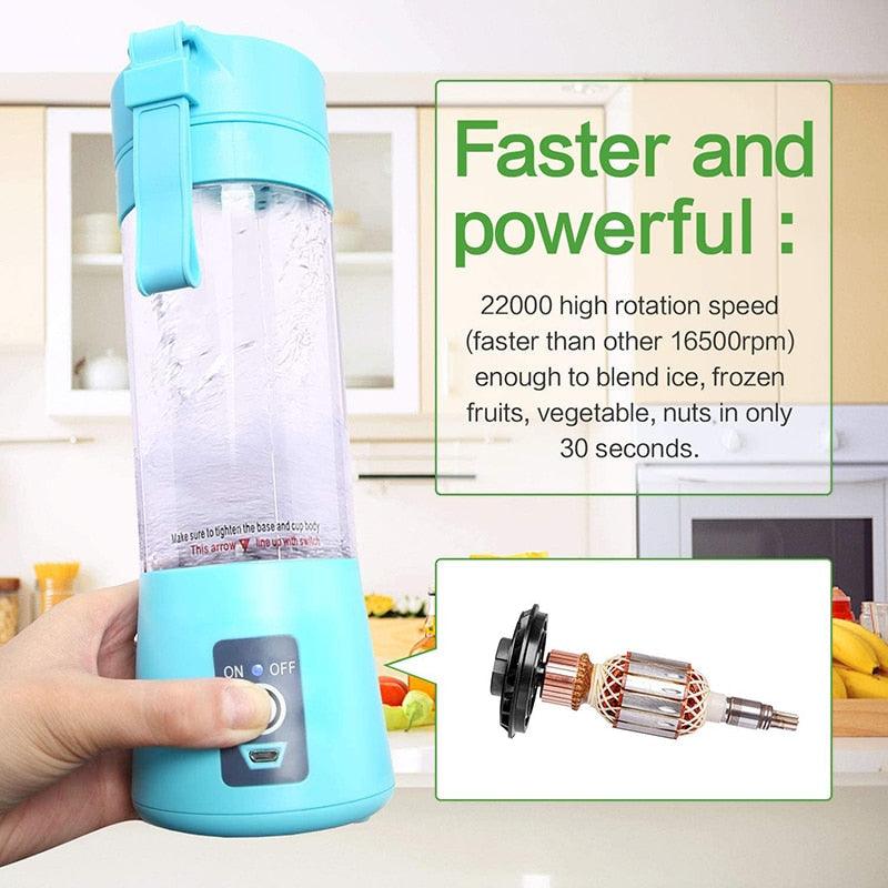 USB Electric Juicer Mini Portable Blender Electric Usb Juice Maker Juicer Bottle Blender Grinder Mixer Rechargeable Juicer Bottle Fruit Mixers Fruit Extractors Multifunction Juice Maker Machine Blender Smoothies - PhishStones Products
