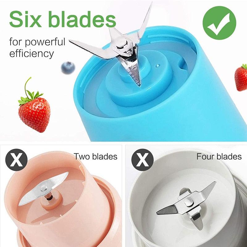 USB Electric Juicer Mini Portable Blender Electric Usb Juice Maker Juicer Bottle Blender Grinder Mixer Rechargeable Juicer Bottle Fruit Mixers Fruit Extractors Multifunction Juice Maker Machine Blender Smoothies - PhishStones Products