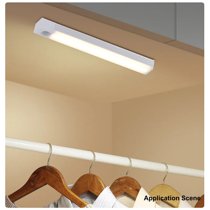USB Rechargeable Motion Sensor LED Bar Light – Wireless Magnetic Cabinet Night Light, 10/20/30/50 cm (3.9/7.9/11.8/19.7 in), 3 - Color - PhishStones Products