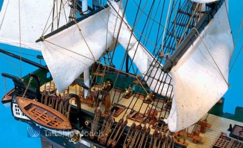 USS Constitution Tall Model Ship 30""