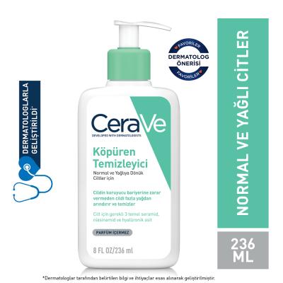 CeraVe Foaming Facial Cleanser - Gentle & Hydrating Face Wash with Ceramides & Hyaluronic Acid - Fragrance-Free for Sensitive Skin