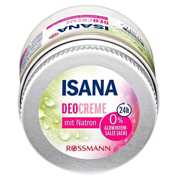 Isana Vegan Deodorant Cream - Natural, 24-Hour Protection, Dermatologically Tested - 1.69 fl oz