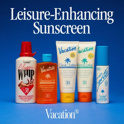 Vacation Sunscreen Classic Whip SPF 30 4 fl oz - Imperfect Container - PhishStones Products