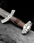 VALHALLA RISING DAMASCUS STEEL SWORD - HAND FORGED NORSE INSPIRED VIKING STYLE - PhishStones Products