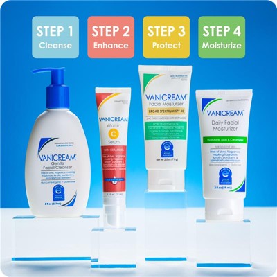 Vanicream Facial Moisturizer SPF 30 Zinc Oxide Mineral Sunscreen for Sensitive Skin 2.5oz - Imperfect Box - PhishStones Products