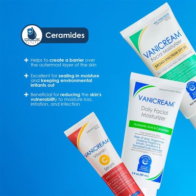 Vanicream Facial Moisturizer SPF 30 Zinc Oxide Mineral Sunscreen for Sensitive Skin 2.5oz - Imperfect Box - PhishStones Products