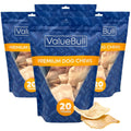ValueBull USA Beef Rawhide Chips for Dogs, 4 Pound