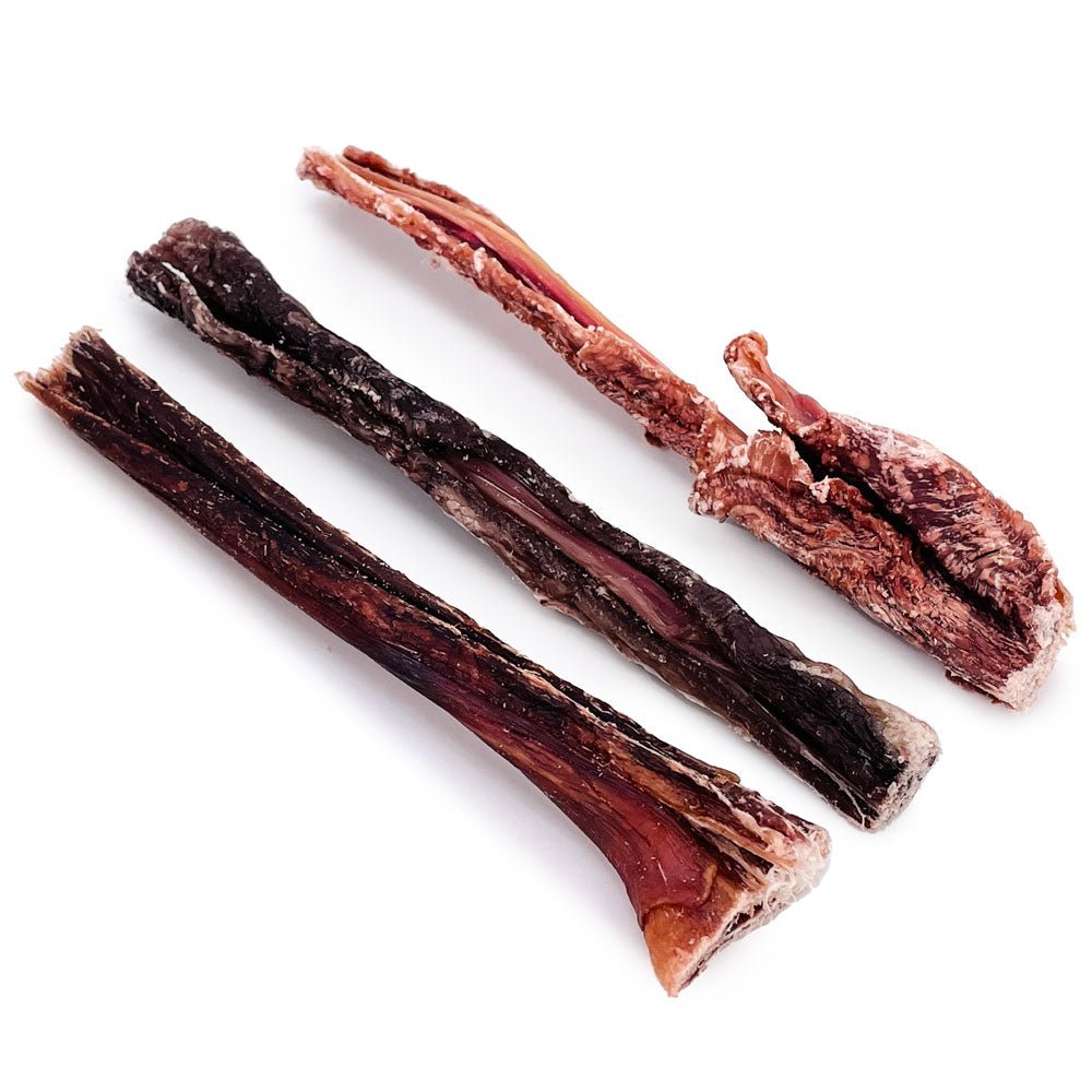 ValueBull Beef Jerky Gullet Sticks, Premium Dog Chews, 5-6 Inch, 50 Count