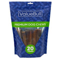 ValueBull Buffalo Collagen Sticks for Dogs, 6 Inch Thick Chews, Natural Long-Lasting Dog Treats, 25 Count