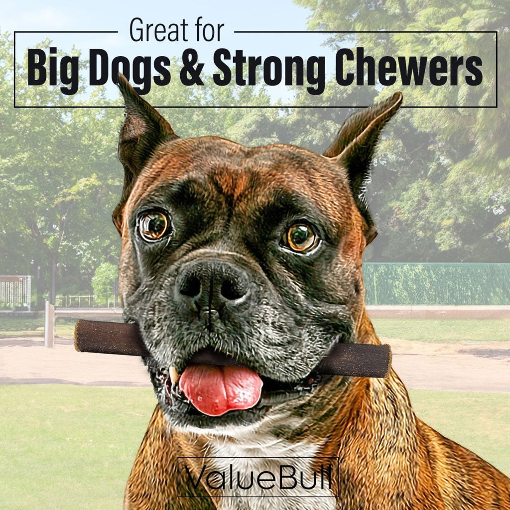 ValueBull Collagen Sticks for Dogs, 6 Inch Thick Chews, Natural Long-Lasting Dog Treats, 50 Count