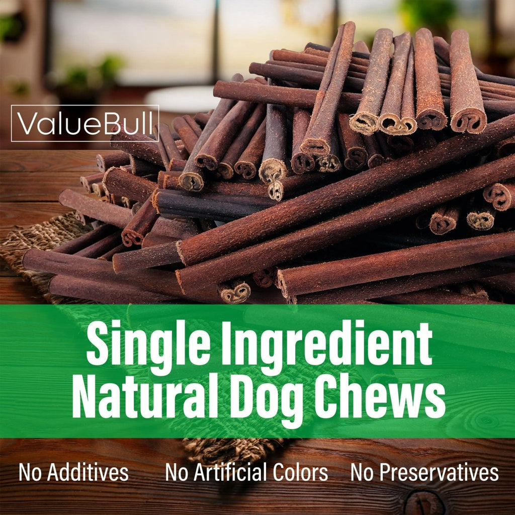ValueBull Collagen Sticks for Dogs, 12 Inch Medium Chews, Natural Long-Lasting Dog Treats, 25 Count