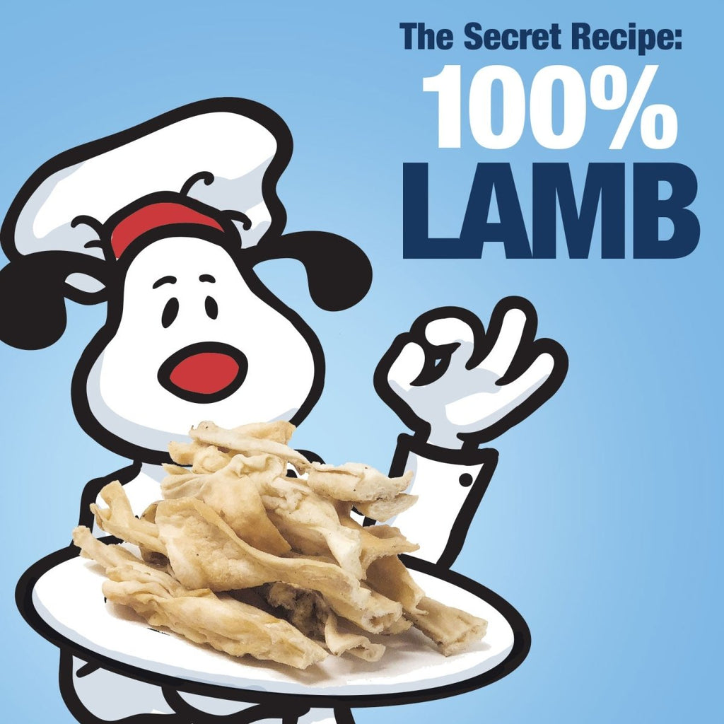 ValueBull Lamb Cheek Slice Dog Chews, Varied Shapes, 5-6 Inch, 2 Pounds