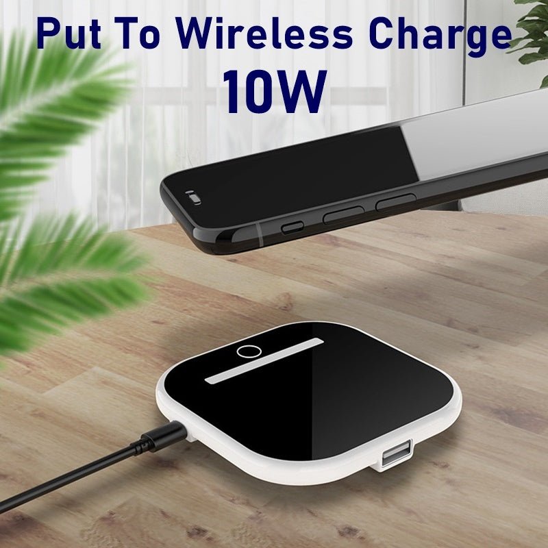 Vertical square mobile phone wireless charger - PhishStones Products
