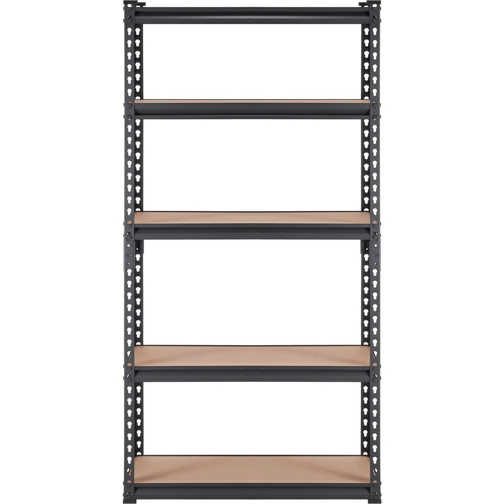 VEVOR Storage Shelving Unit, 5 - Tier Adjustable, 2000 lbs Capacity, Heavy Duty Garage Shelves Metal Organizer Utility Rack, Black, 30" L x 12" W x 60" H for Kitchen Pantry Basement Bathroom Laundry - PhishStones Products