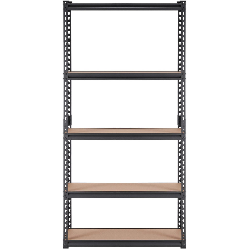 VEVOR Storage Shelving Unit, 5 - Tier Adjustable, 2000 lbs Capacity, Heavy Duty Garage Shelves Metal Organizer Utility Rack, Black, 36" L x 18" W x 72" H for Kitchen Pantry Basement Bathroom Laundry - PhishStones Products