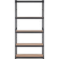 VEVOR Storage Shelving Unit, 5 - Tier Adjustable, 2000 lbs Capacity, Heavy Duty Garage Shelves Metal Organizer Utility Rack, Black, 36" L x 18" W x 72" H for Kitchen Pantry Basement Bathroom Laundry - PhishStones Products