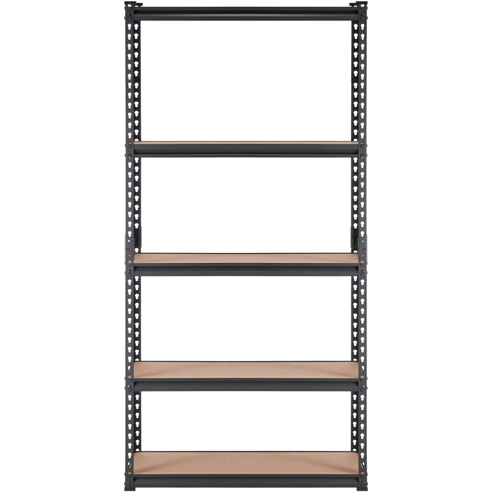 VEVOR Storage Shelving Unit, 5 - Tier Adjustable, 2000 lbs Capacity, Heavy Duty Garage Shelves Metal Organizer Utility Rack, Black, 36" L x 18" W x 72" H for Kitchen Pantry Basement Bathroom Laundry - PhishStones Products