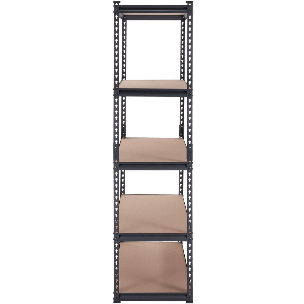 VEVOR Storage Shelving Unit, 5 - Tier Adjustable, 2000 lbs Capacity, Heavy Duty Garage Shelves Metal Organizer Utility Rack, Black, 36" L x 18" W x 72" H for Kitchen Pantry Basement Bathroom Laundry - PhishStones Products
