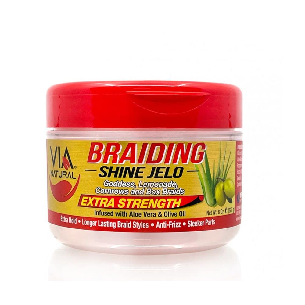 Via Natural Braiding Shine Jelo gel Extra Strength 8oz - PhishStones Products