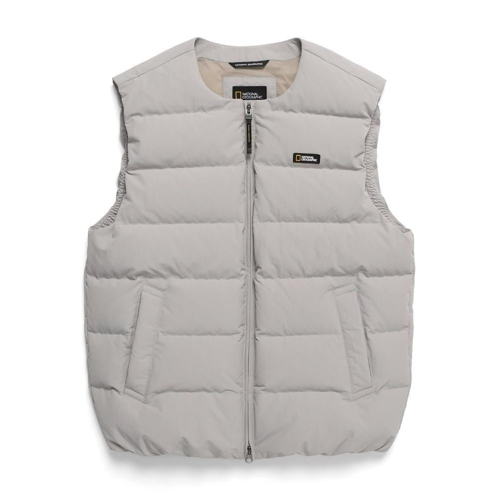 Riize 24Fw Heron Collection - U-Neck Lightweight Goose Down Vest Beige