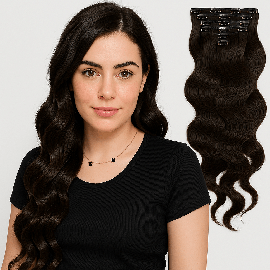 VIP Clip Extensions/ Body Wave 18" 140 grams - ClipeX System - PhishStones Products