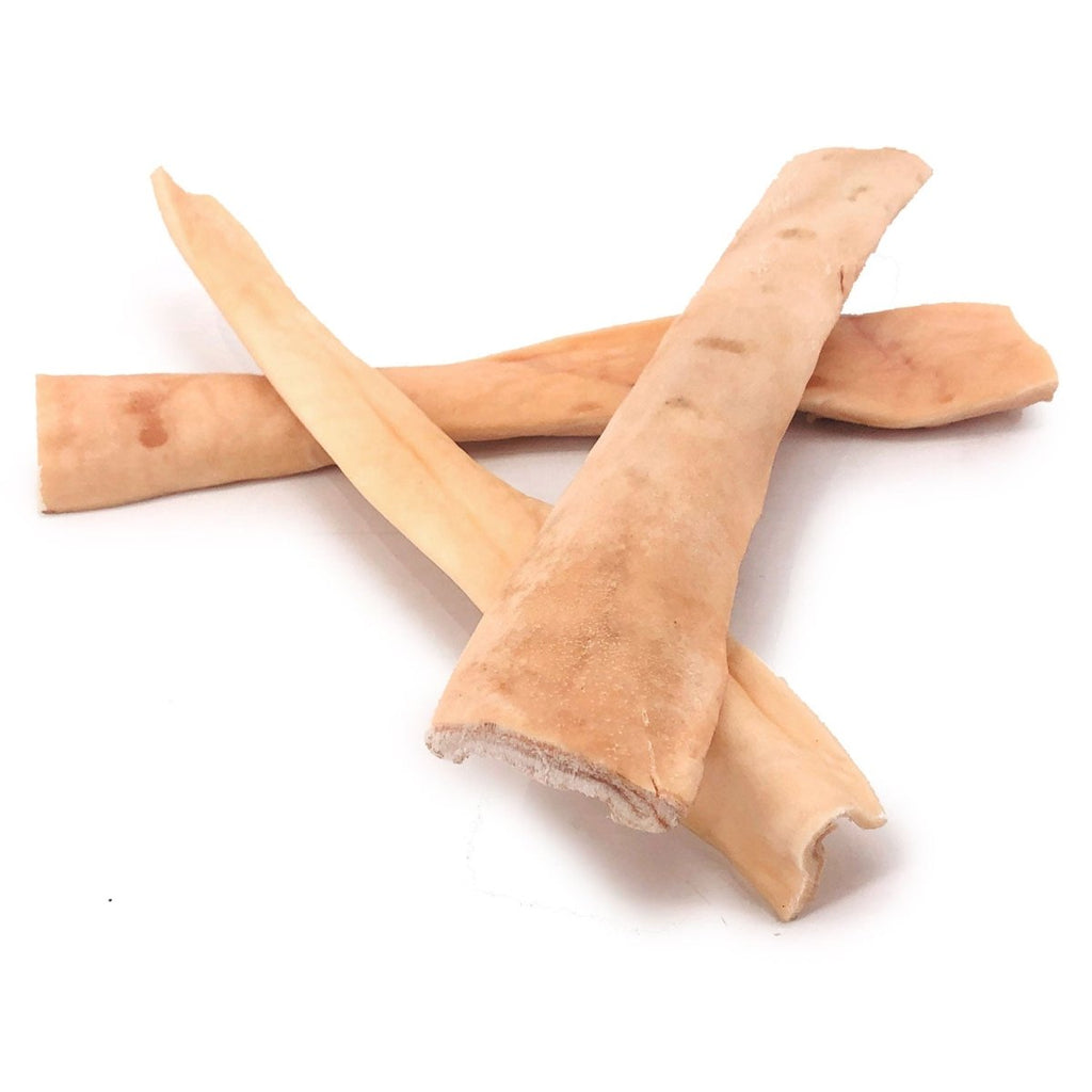 ValueBull Beef Cheek Slices, Long Lasting Dog Chews, Thick 9-10 Inch, 20 Count