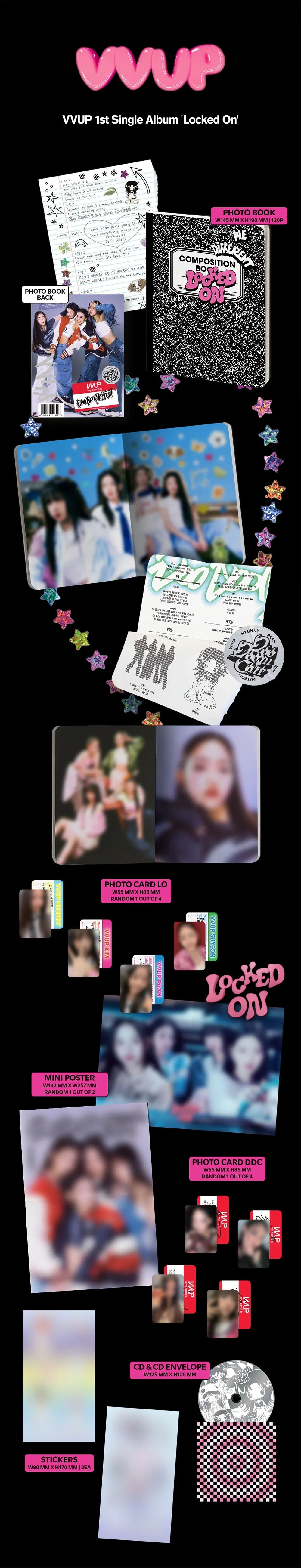 Vvup 1st Single Album - Locked On (Random)
