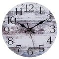 Wall Clock Kit Wooden Hanging Clock 10inch Silent Non - Ticking Clock Decor Retro Round Battery Operated Hanging Clock For Home - PhishStones Products