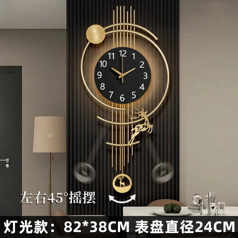 Wall Clock Large Bathroom Decor Room Digital Room Watch Interior Wall Decoration Gaming Decoration For Bedroom Accessories Live - PhishStones Products