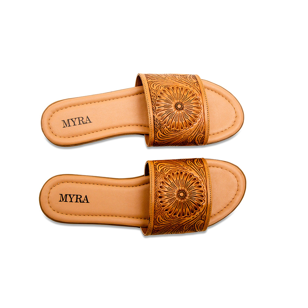 Wappal Western Hand - Tooled Sandals - PhishStones Products