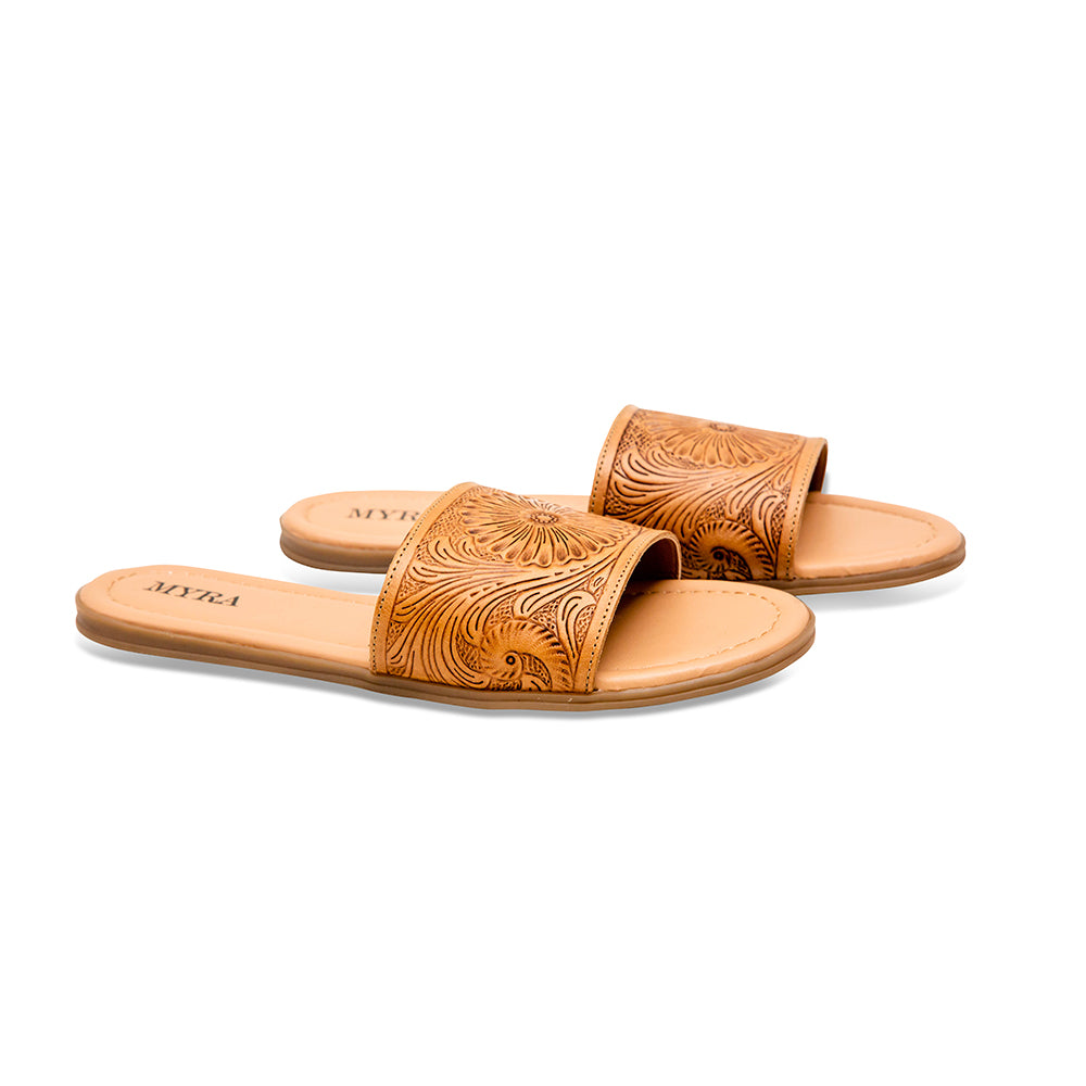 Wappal Western Hand - Tooled Sandals - PhishStones Products