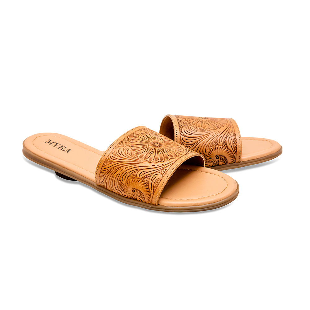 Wappal Western Hand - Tooled Sandals - PhishStones Products