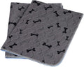Washable Dog Pee Pads with Free Grooming Gloves,Non Slip Dog Mats with Great Urine Absorption,Reusable Puppy Pee Pads for Whelping,Potty,Training,Playpen - PhishStones Products