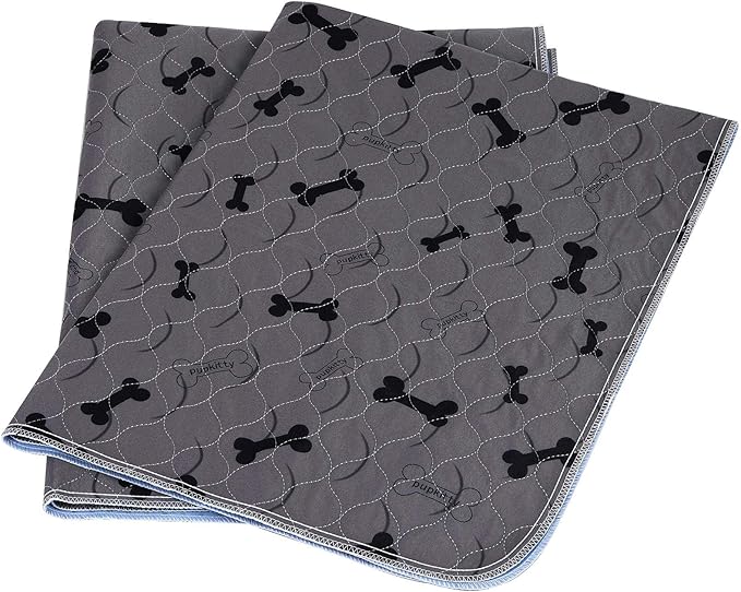 Washable Dog Pee Pads with Free Grooming Gloves,Non Slip Dog Mats with Great Urine Absorption,Reusable Puppy Pee Pads for Whelping,Potty,Training,Playpen - PhishStones Products