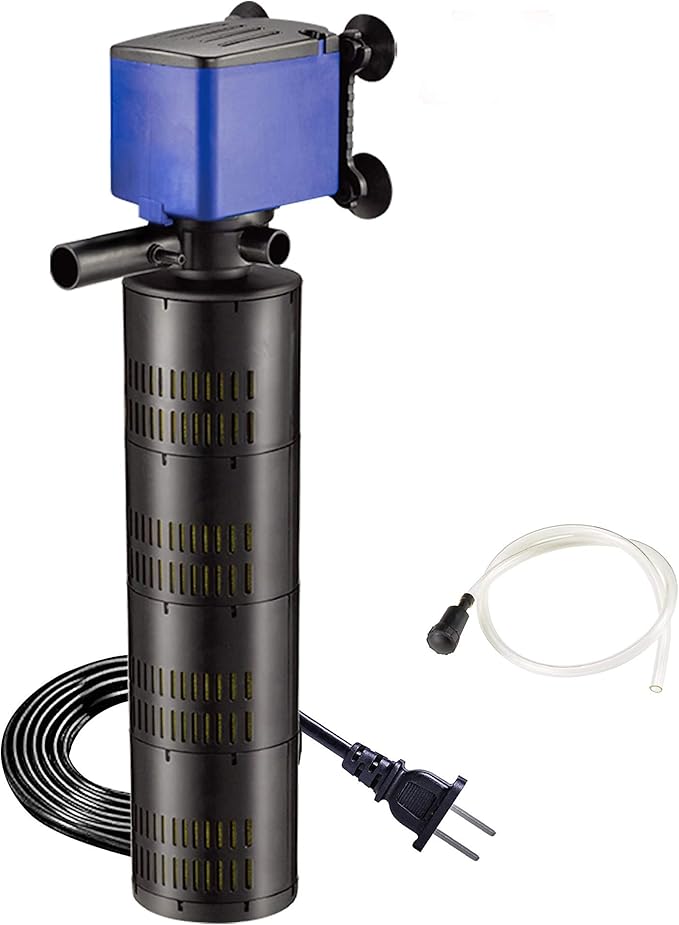 Water Pump 660 GPH 3 - in - 1 Submersible Internal Filter Aquarium Powerhead Water Pump Ultra Quiet for Aquarium,Fish Tank - 3 Pack - PhishStones Products