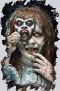 Creepy Black And White - STK01472 (DTF Transfers)