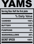 Soul Food - Yams - STK05645 (DTF Transfers)
