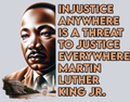 Martin Luther King Mlk Injustice Anywhere - STK04128 (DTF Transfers)