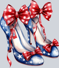 High Heels Patriotic 4 - STK02740 (DTF Transfers)