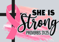 She Is Strong Proverbs 31-25 BCA - STK06870 (DTF Transfers)