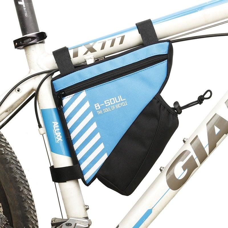 Waterproof Bicycle Bag Bike Triangle Bag For Bicycle Front Frame Bag Bike Bag Cycling Top Tube Bag Bicycle Bottle Bag Bike Storage Frame Bag Bicycle Front Tube Triangle Water Resistant Cycling Pack Strap On Pouch Bike Accessories Tool Accessible