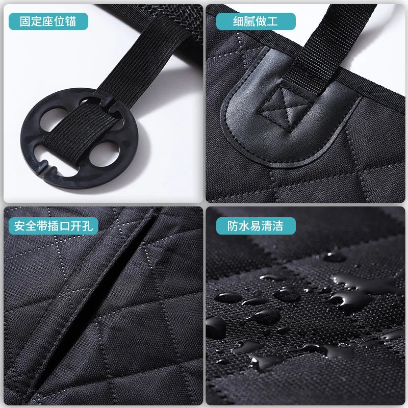 Waterproof Dog Car Seat Cover Hammock — Universal Rear Seat Protector for Small, Medium & Large Dogs, 185 x 105 x 38 cm (73 x 41 x 15 in) - PhishStones Products