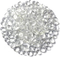 WAYBER Glass Stones, 1Lb/460g Irregular Sea Glass Dercorative Rocks Non - Toxic Artificial Crystal Pebbles for Aquarium Decoration/Vase Filler/Table Scatter/Handcraft/Jewelry Making/Gems Display, Clear - PhishStones Products
