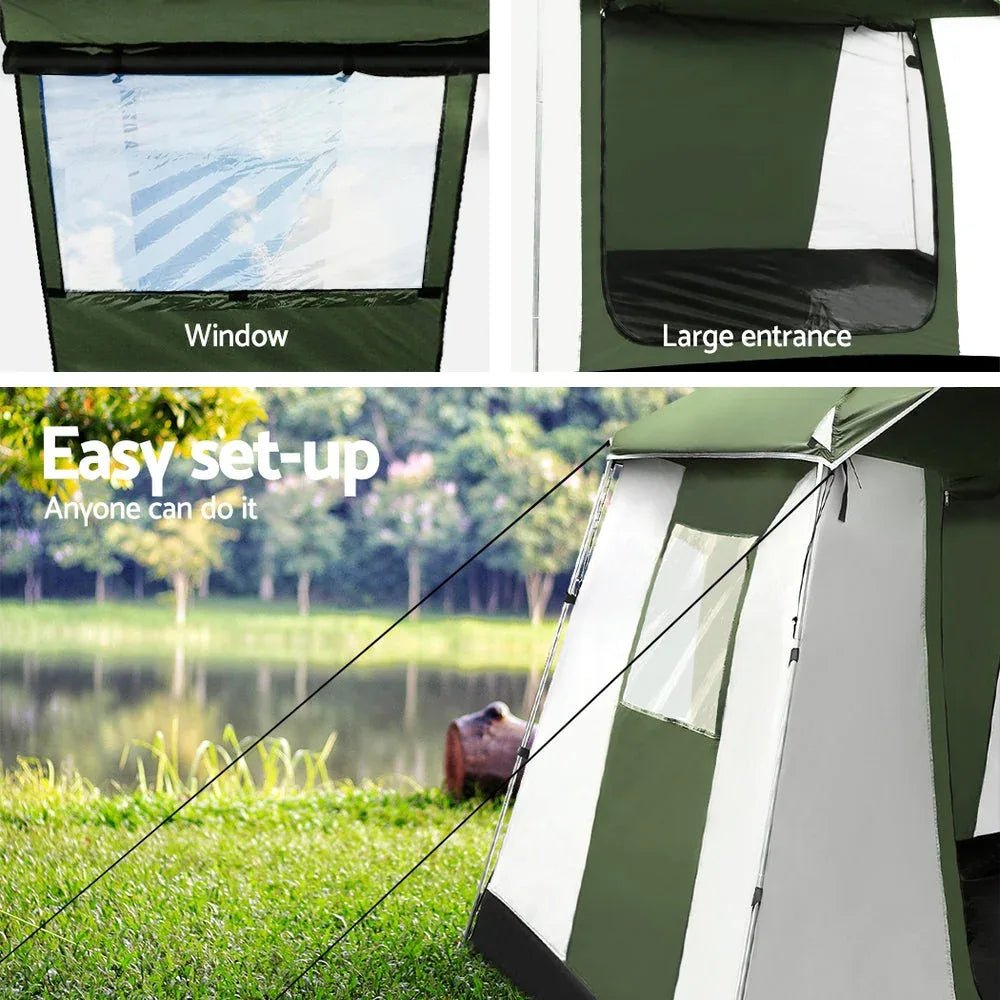 Weisshorn Instant Up Camping Tent 6 Person Pop up Tents Family Hiking - PhishStones Products