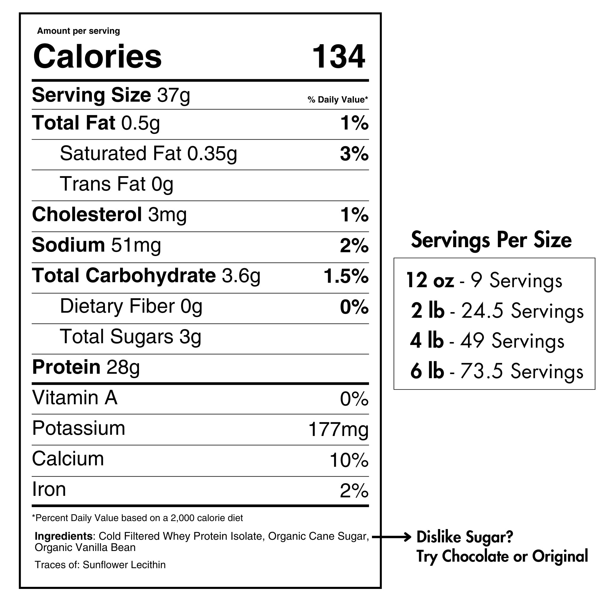 Whey Protein Isolate with Organic Vanilla - PhishStones Products