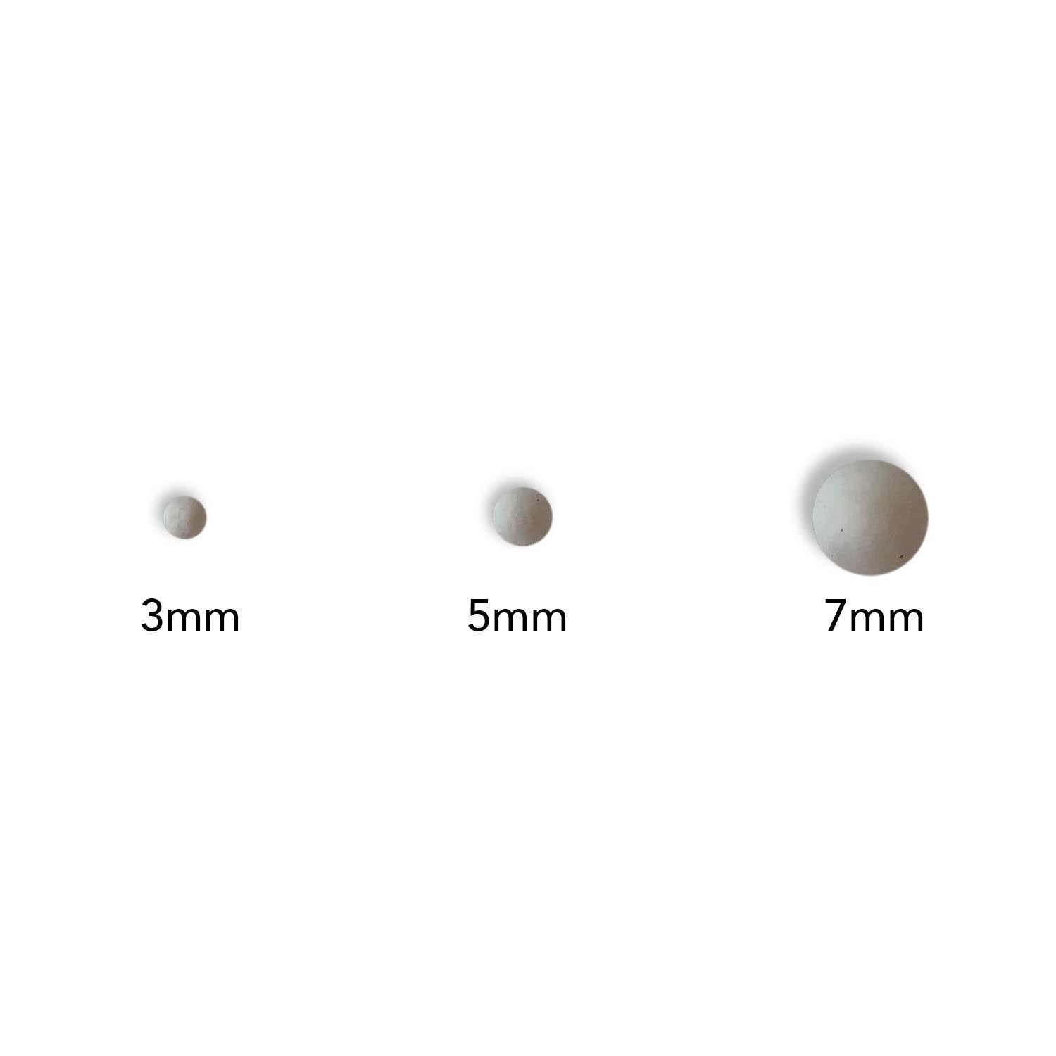 White Ceramic Balls (per pound)