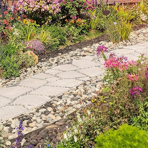 White River Rocks 40lbs, 2 - 3 Inch Natural Unpolished Bulk Pebbles, Hand - Picked Premium Stones for Landscaping and Garden Design Fish Tank, Flower Pots, Pathways and Backyard - PhishStones Products
