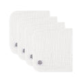 White Set - Muslin Burp Cloths (4 Pack) - PhishStones Products