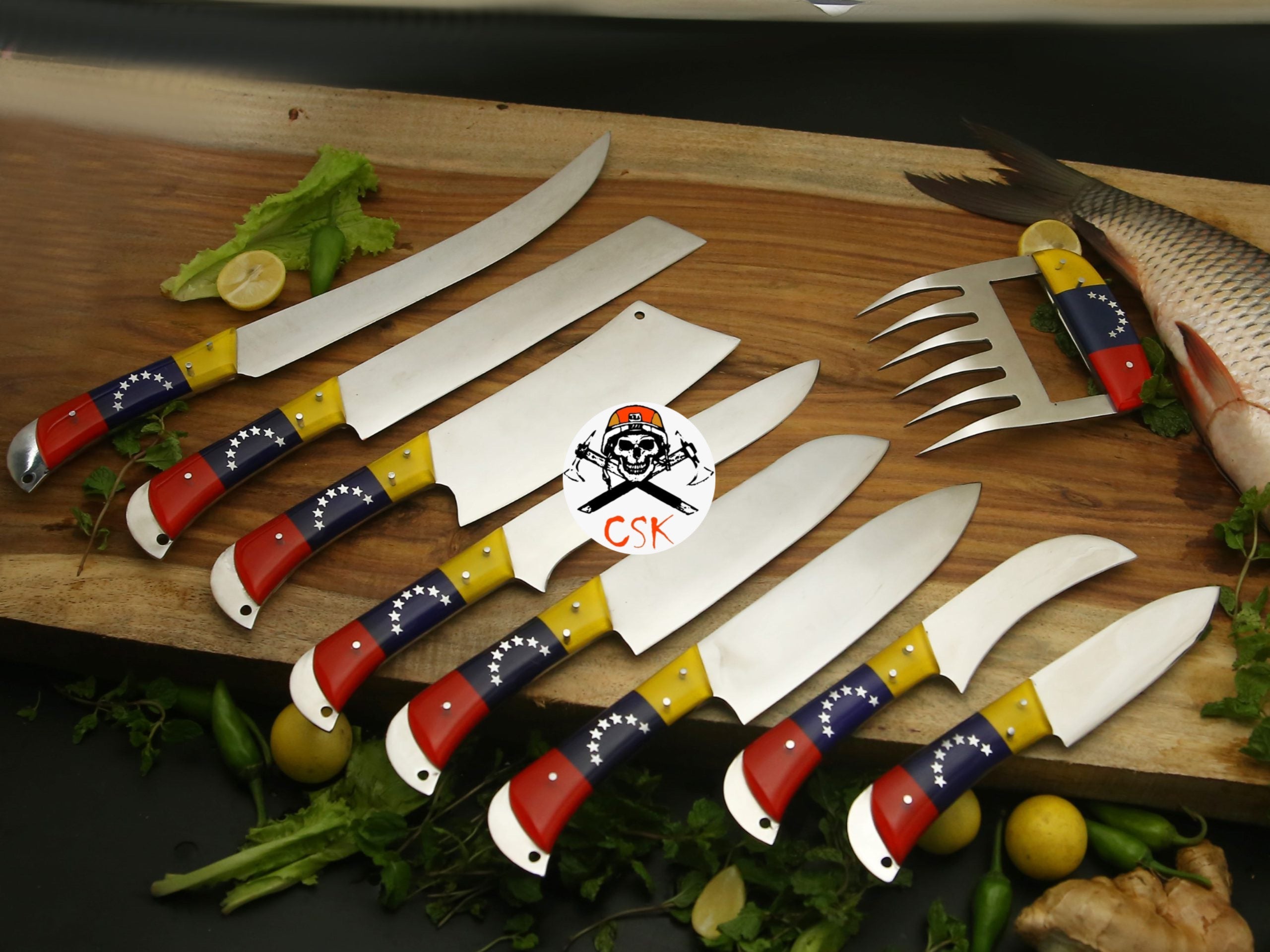 White Steel Venezuela Chef Knives - PhishStones Products