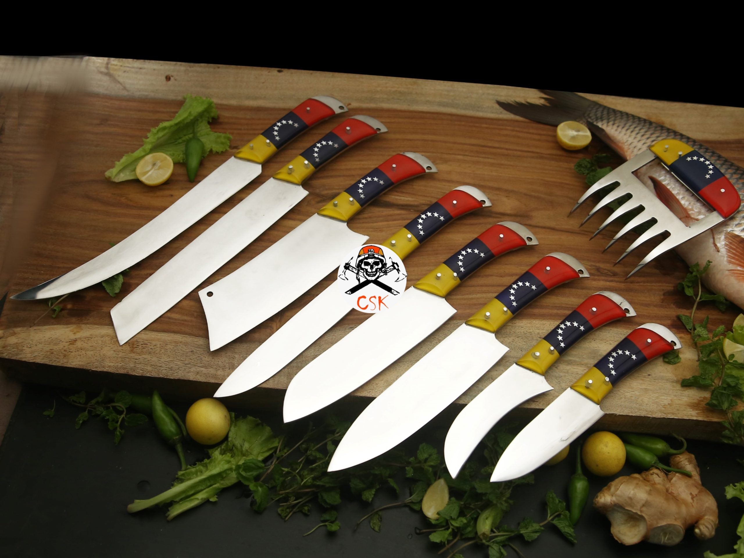 White Steel Venezuela Chef Knives - PhishStones Products